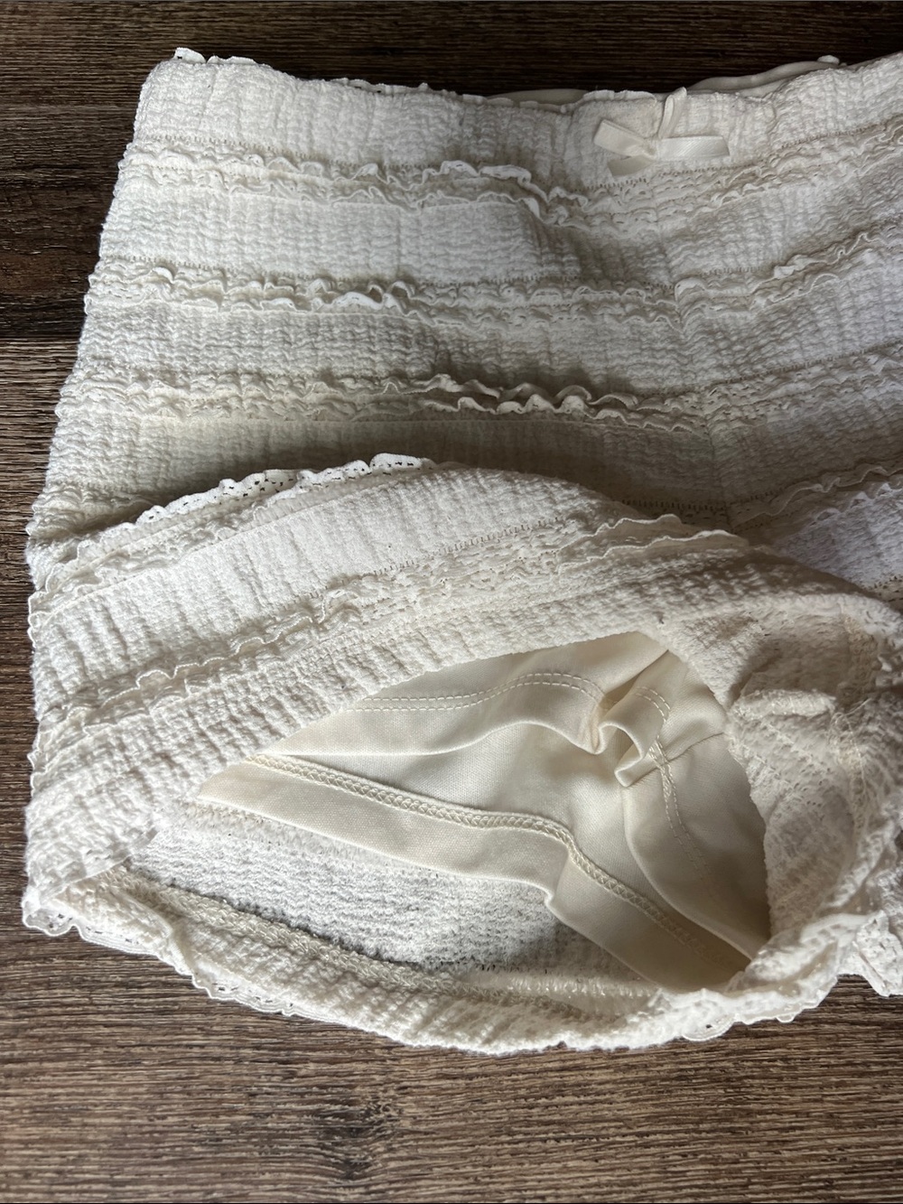 wild fable High-Waist Lace Bloomer Shorts - Cream - Picture 10 of 10